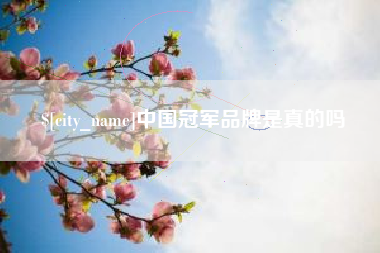 顺德中国冠军品牌是真的吗