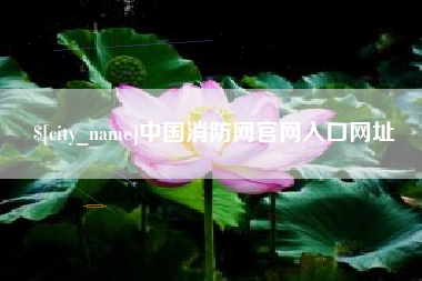 顺德中国消防网官网入口网址