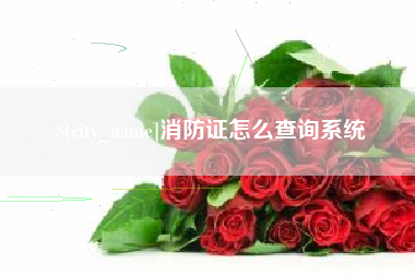 顺德消防证怎么查询系统