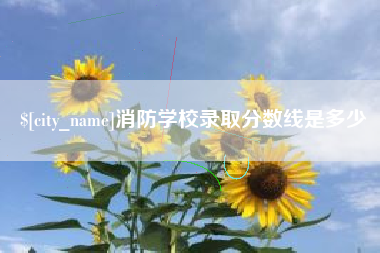 顺德消防学校录取分数线是多少