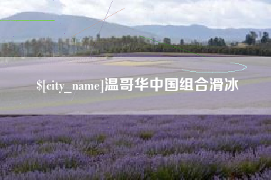 顺德温哥华中国组合滑冰