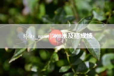 顺德5000米及格成绩