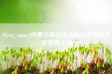顺德内蒙古自治区消防技术服务执业管理平台