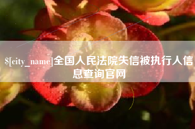顺德全国人民法院失信被执行人信息查询官网
