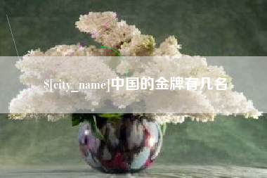 顺德中国的金牌有几名