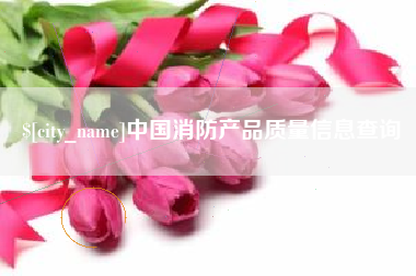 顺德中国消防产品质量信息查询