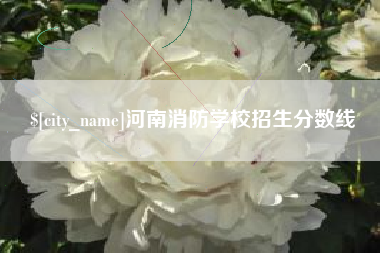 顺德河南消防学校招生分数线