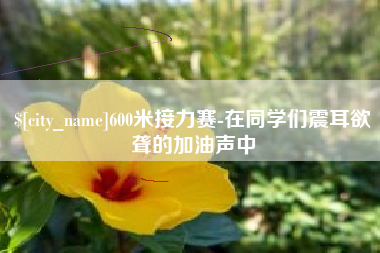 顺德600米接力赛-在同学们震耳欲聋的加油声中