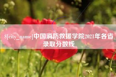 顺德中国消防救援学院2021年各省录取分数线