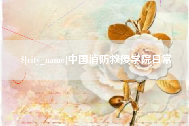 顺德中国消防救援学院日常