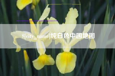 顺德纯白色中国地图