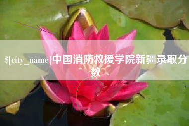 顺德中国消防救援学院新疆录取分数