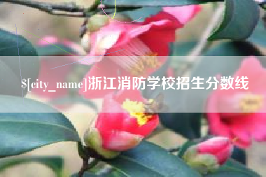 顺德浙江消防学校招生分数线