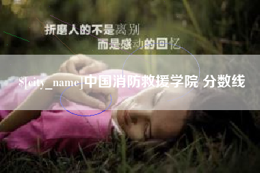 顺德中国消防救援学院 分数线