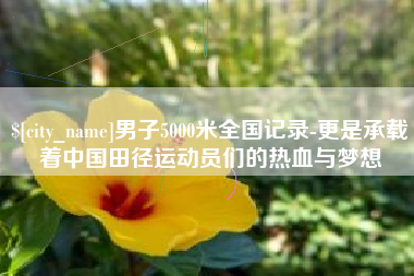 顺德男子5000米全国记录-更是承载着中国田径运动员们的热血与梦想