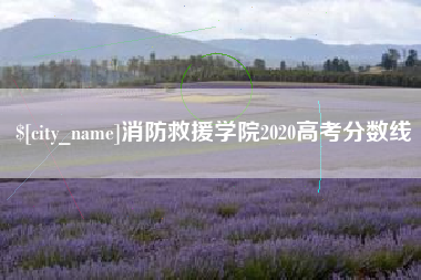 顺德消防救援学院2020高考分数线