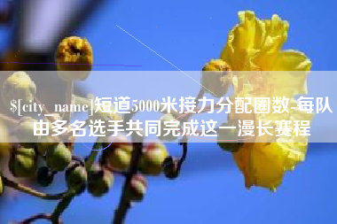 顺德短道5000米接力分配圈数-每队由多名选手共同完成这一漫长赛程