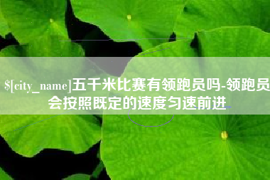 顺德五千米比赛有领跑员吗-领跑员会按照既定的速度匀速前进