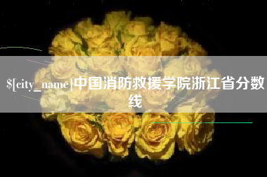 顺德中国消防救援学院浙江省分数线