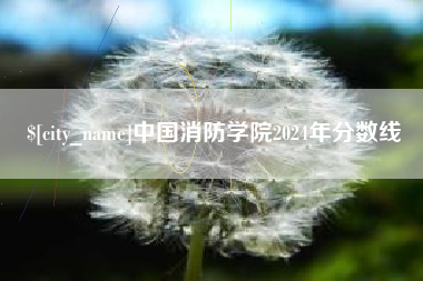 顺德中国消防学院2024年分数线