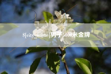 顺德男子5000米金牌