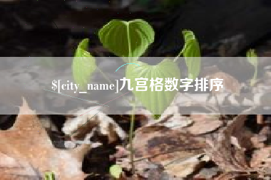 顺德九宫格数字排序