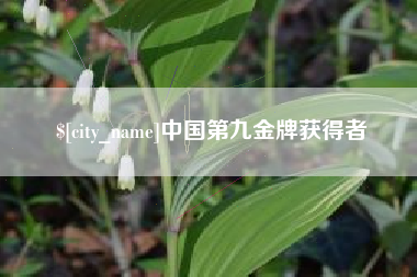 顺德中国第九金牌获得者