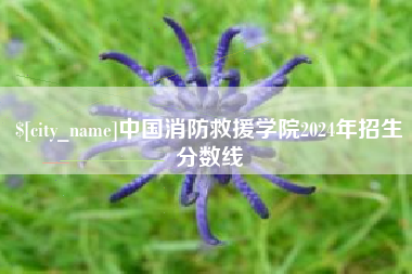 顺德中国消防救援学院2024年招生分数线