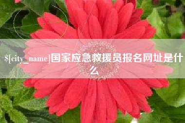 顺德国家应急救援员报名网址是什么