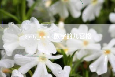 顺德数字的九宫格