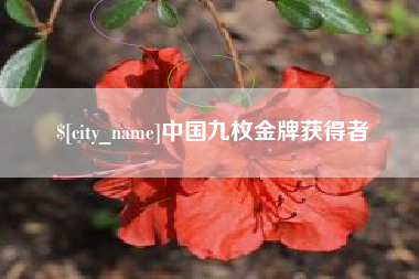 顺德中国九枚金牌获得者