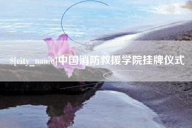 顺德中国消防救援学院挂牌仪式