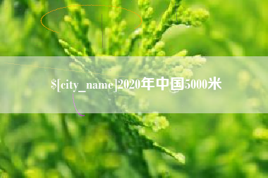 顺德2020年中国5000米