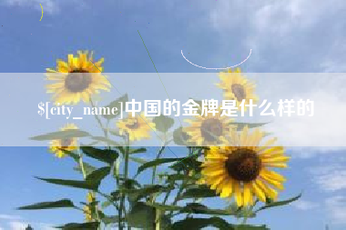 顺德中国的金牌是什么样的